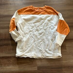 Free people color block sweatshirt